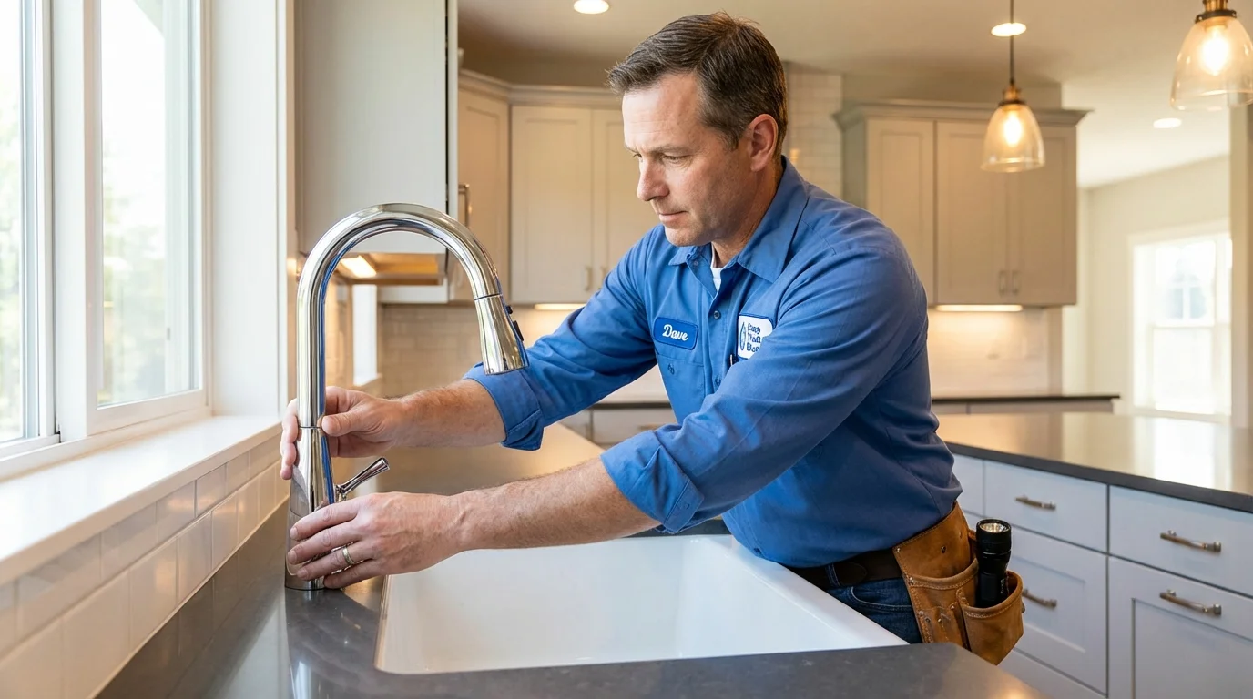 Kitchen faucet installation by Johns Plumbing LLC in Hot Springs Village