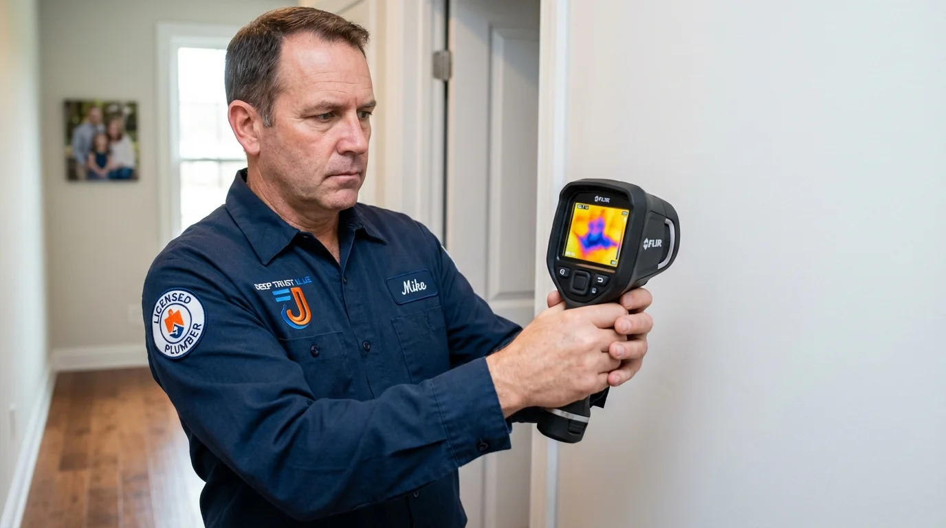 Thermal imaging leak detection by Johns Plumbing LLC in Hot Springs Village